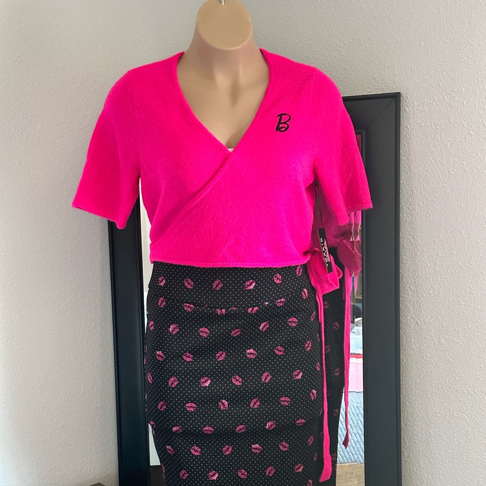 Barbie Hot Pink Cropped Wrap